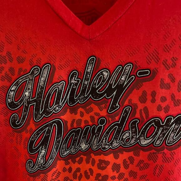 Harley Davidson Leopard Tee Bruce Rossmeyer’s Dayton Beach S like new - Picture 2 of 7